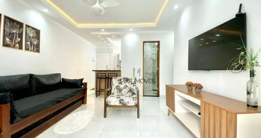 Apartamento com 1 dormitório à venda, 55 m² por r$ 380.000,00 - pitangueiras - guarujá/sp