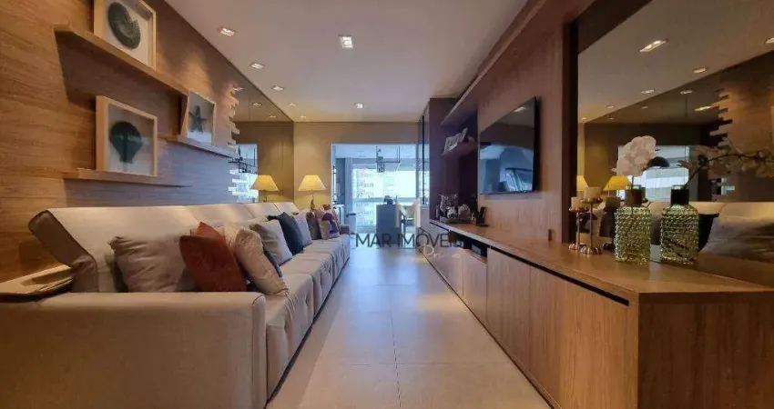 Apartamento totalmente reformado á venda na praia das pitangueiras/mar imóveis prime.