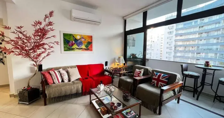 Apartamento com 2 dormitórios à venda, 105 m² por r$ 660.000 - barra funda - guarujá/sp