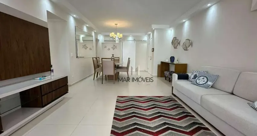 Apartamento com 3 dormitórios para alugar, 125 m² por r$ 7.000,02/mês - praia das pitangueiras - guarujá/sp