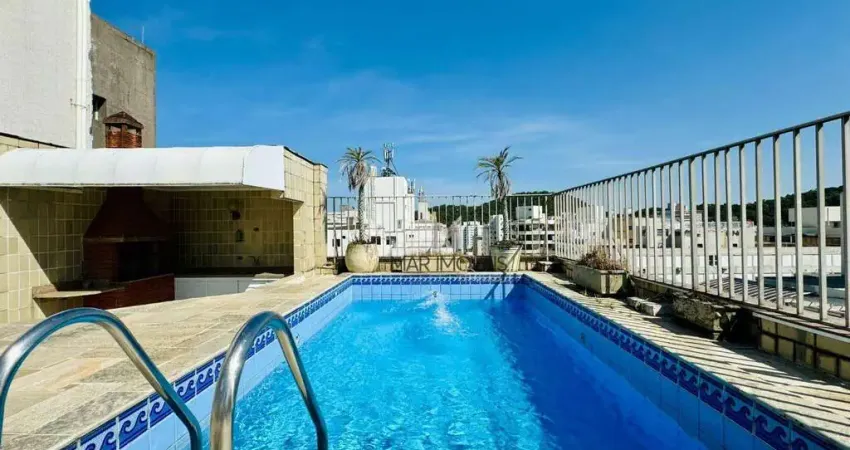 Cobertura com 4 dormitórios à venda, 311 m² por r$ 2.250.000,00 - praia das pitangueiras - guarujá/sp