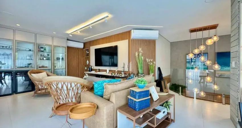 Cobertura duplex com 5 suítes à venda, 300 m² por r$ 2.000.000 - praia das astúrias - guarujá/sp