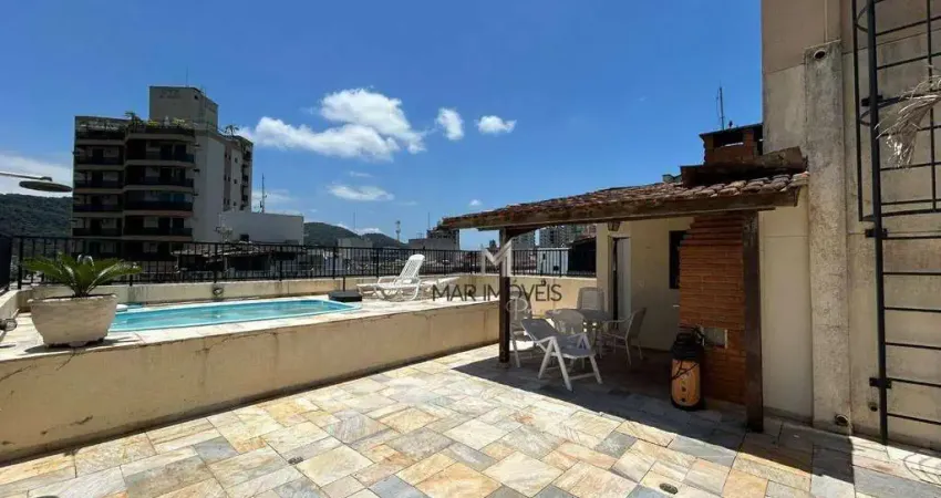 Cobertura com 3 dormitórios à venda, 240 m² por r$ 470.000,00 - enseada - guarujá/sp