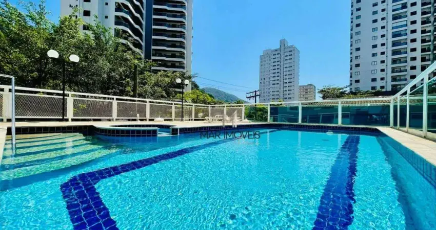 Apartamento à venda na praia das Pitangueiras em Guarujá - 100 Metros úteis - 3 Dormitórios - Sacadas - Vista Mar - 2 vagas - Lazer