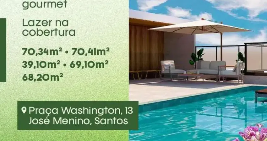 Apartamento à venda, 2 quartos no bairro josé menino em santos