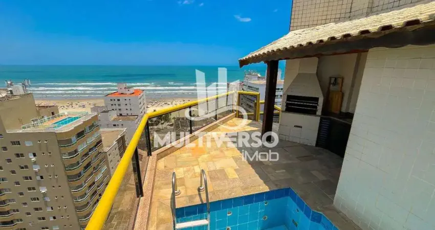Cobertura duplex com 4 dormitórios à venda, 183 m² por r$ 1.599.000 - aviação - praia grande/sp