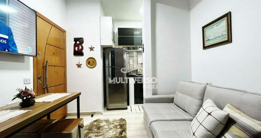 Sala Living Revertida em 1 Dorm | Lindamente Reformado | Ponta da Praia – Quadra da praia