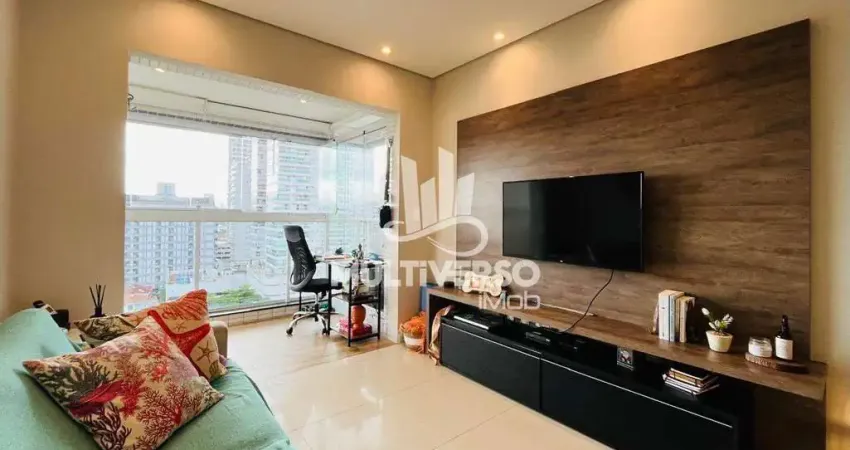 Apartamento 1 dormitório porteira fechada lazer completo no Embaré em Santos
