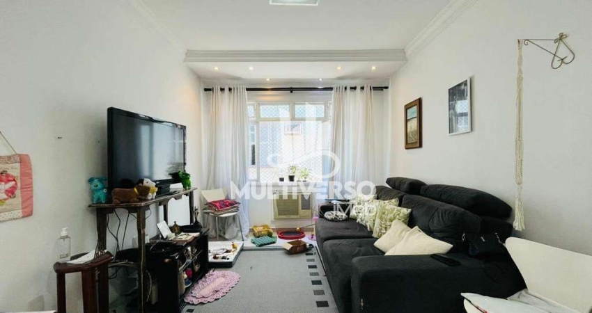 Excelente apartamento 2 dormitórios + dependência completa no Campo Grande em Santos