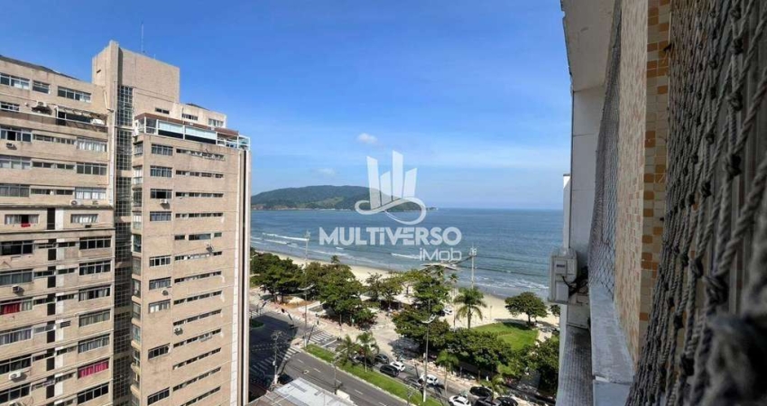 Apartamento 2 dorms. no Embaré com Vista Livre para o Mar – 12º Andar!