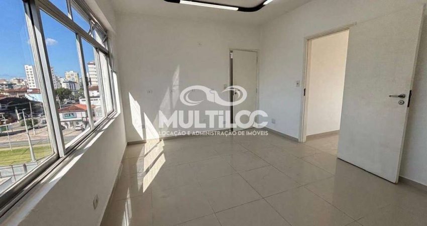 Sala Comercial para aluguel, no bairro Boqueirão em Santos