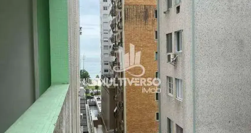 Excelente Kitnet para Reforma – 33?m² – Quadra da Praia, Ponta da Praia, Santos - Ótimo para temporada