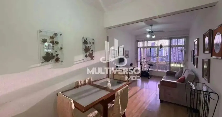 Apartamento 2 dormitórios elevador vaga vista livre no campo grande em santos