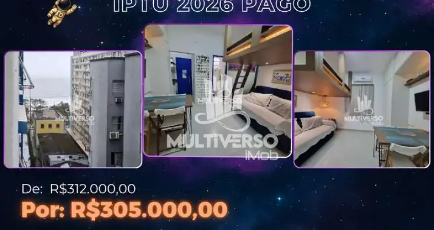 Apartamento com 1 quarto à venda no Embaré, Santos 