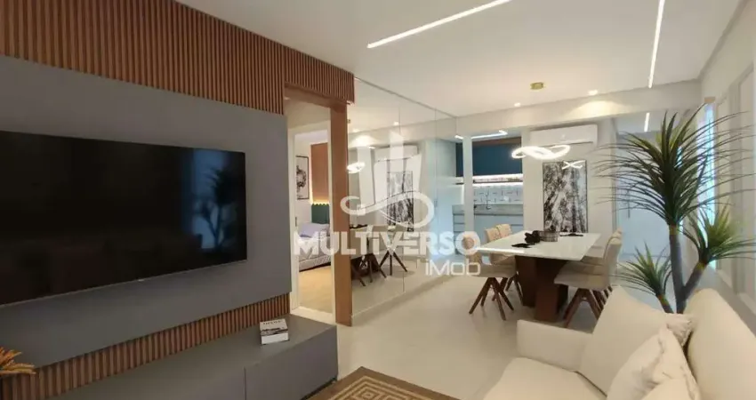 Apartamento decorado de 84,70 m² com 2 suítes no boqueirão, santos - lazer completo