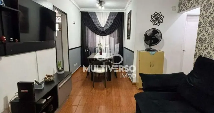 Apartamento de 02 dormitórios com vaga coletiva na encruzilhada em santos - sp