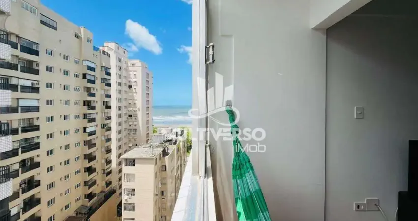Sensacional apartamento 1 dormitório pé na areia vista mar pompéia em santos