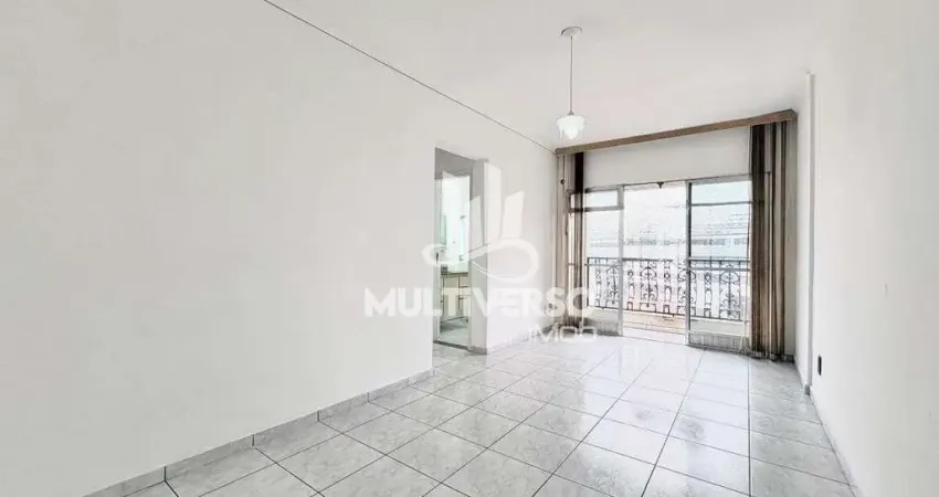 Apartamento 2 dormitórios + dependência completa com varanda e vaga demarcada na vila belmiro em santos