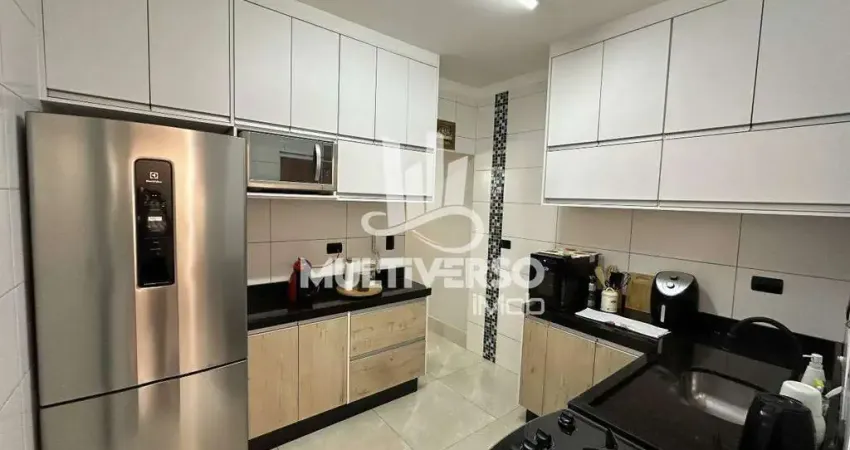 Sobrado à venda em frente, praia grande – canto do forte, 2 dormitórios