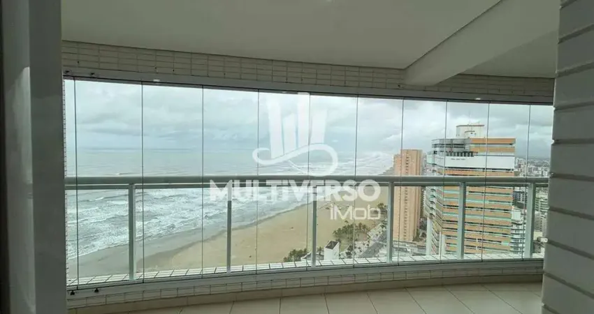 Apartamento 2 dormitórios com vista mar no boqueirão, frente - financiamento sim