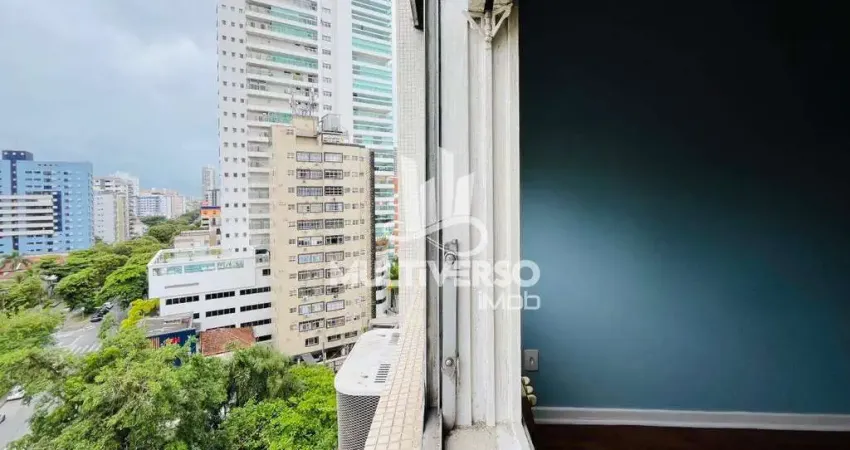 Kitnet à venda em santos (ponta da praia) – 33 m², frente, 1 vaga, finanziamento disponível