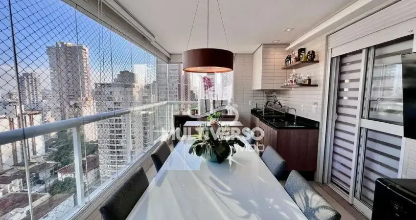 Apartamento com 3 dormitórios, sendo 3 suites e com lazer completo no bairro do boqueirão em santos/sp