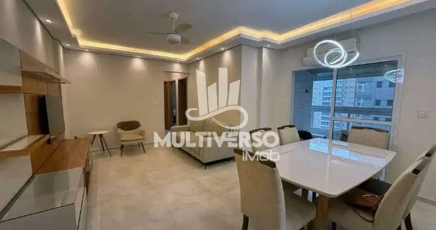 Apartamento 3 dorms com varanda gourmet, 2 vagas, guilhermina – praia grande