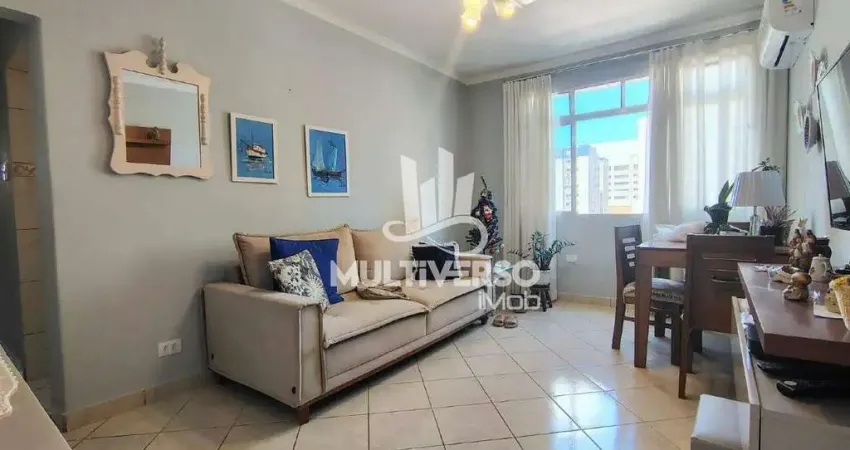 Apartamento 01 dormitório , gonzaga, 48m², sala ampla e aconchegante, elevador , próximo ao shopping, r$410.000,00