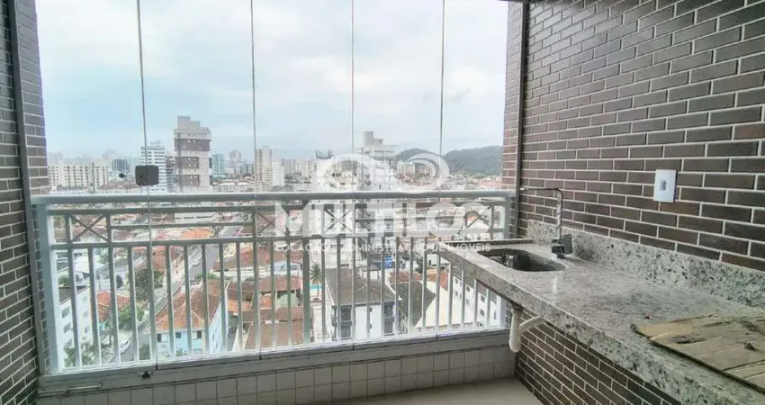 Apartamento 90m² para aluguel em canto do forte, praia grande — 2 suítes, varanda gourmet