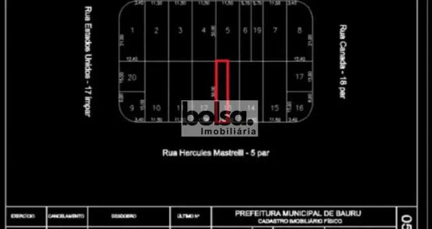 Terreno à venda no Jardim Solange, Bauru