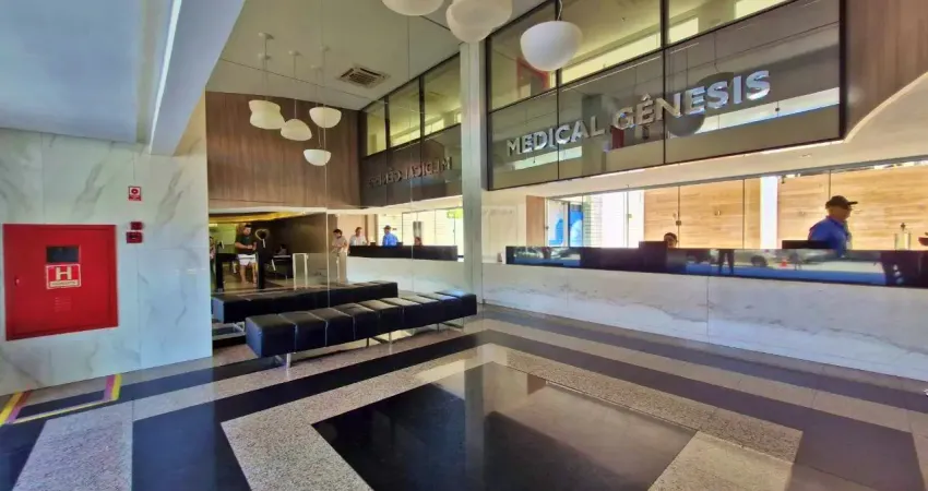 Sala nascente com 38m²,  móveis fixos , 1 vaga, medical genesis