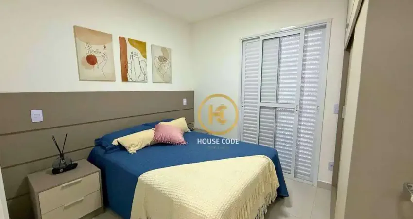 Apartamento mobiliado 2 quartos (1 suíte) – pronto para morar e porteira fechada no parque das nações, santo andré