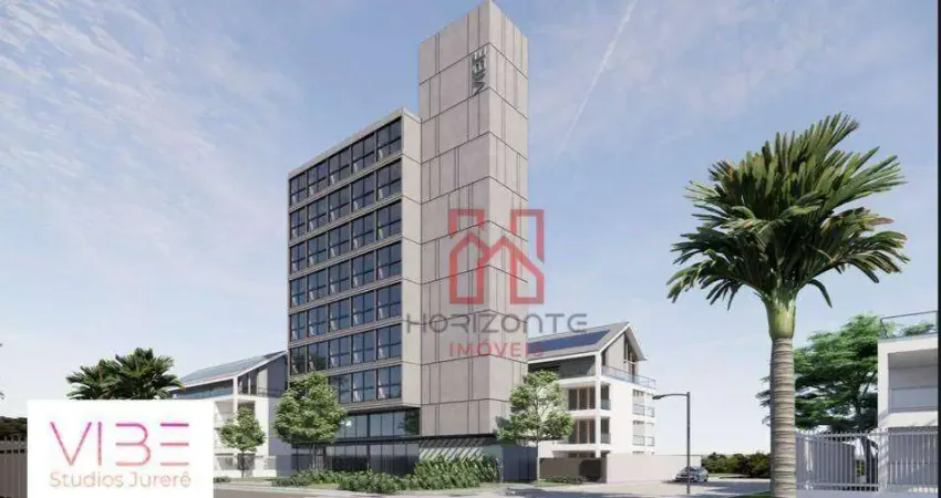 Studio com 1 dormitório à venda, 26 m² por r$ 494.505,00 - jurerê - florianópolis/sc