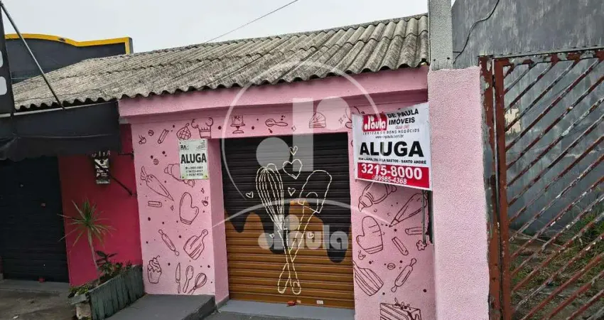 Salão comercial 30m² , cozinha, 1 banheiro, vila alzira, santo andré