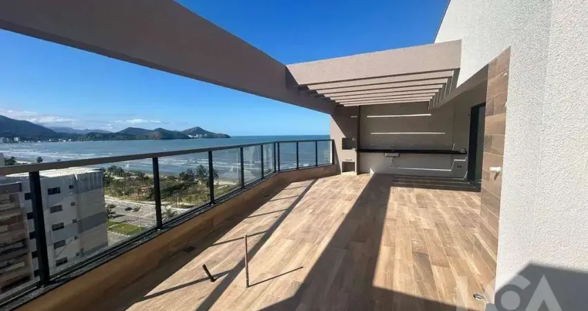 Cobertura frente mar com 3 dormitórios à venda, 152 m² por r$ 2.100.000 - indaiá - caraguatatuba/sp