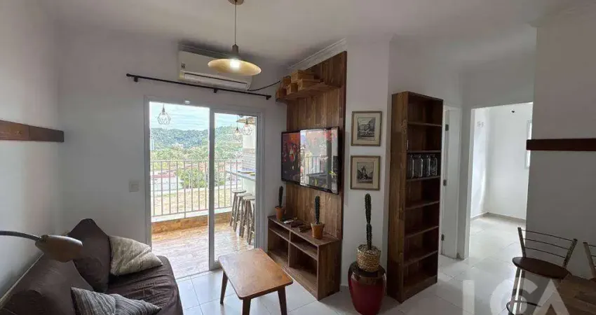 Apartamento com 2 dormitórios para alugar, 54 m² por r$ 2.400,00/mês - martim de sá - caraguatatuba/sp