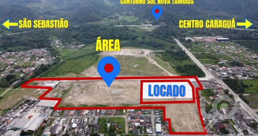 Terreno comercial para alugar na Avenida Avelino Alves dos Santos, Pegorelli, Caraguatatuba