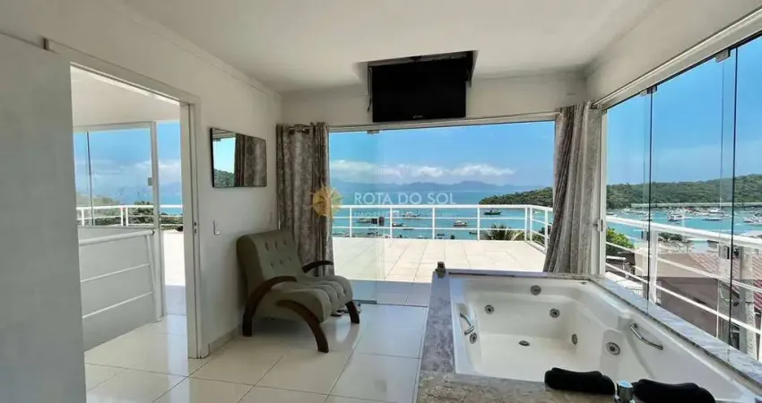 Casa vista mar com piscina privativa 4 dormitórios e 4 vagas em araça porto belo sc