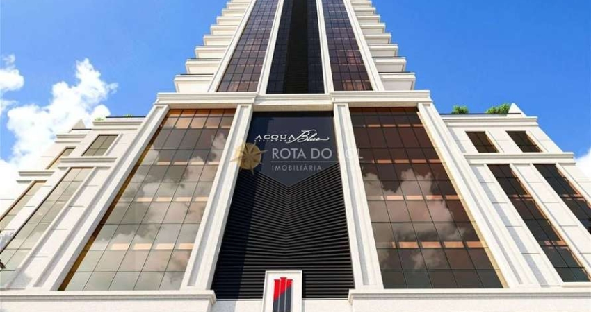 Acqua Blue apartamento quadra mar 4 suítes e 3 vagas na meia Praia