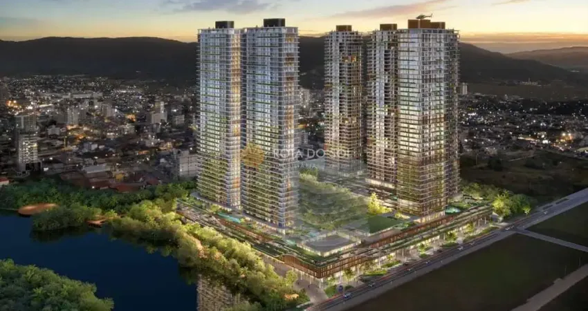 Lagom perequê apartamento com 2 suítes e 2 vagas em porto belo