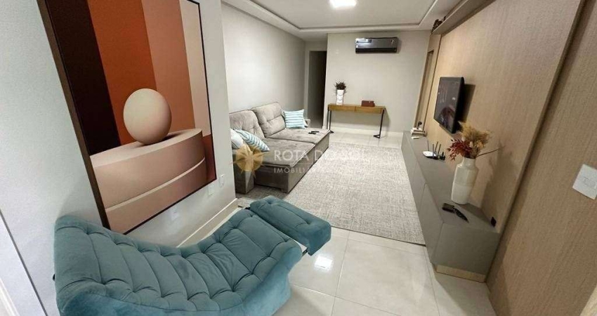 Joia do Oceano apartamento mobiliado 4 suítes na Meia Praia