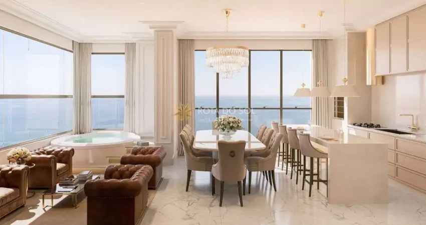 Palazzo royale duplex quadra mar 5 suítes em meia praia itapema sc