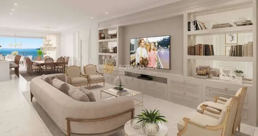 Palais royal apartamento vista mar 4 suítes em perequê porto belo sc