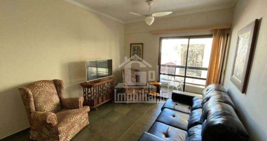Apartamento MOBILIADO com 2 dormitórios para alugar, 107 m² por R$ 2.514/mês - Jardim Irajá - Ribeirão Preto/SP