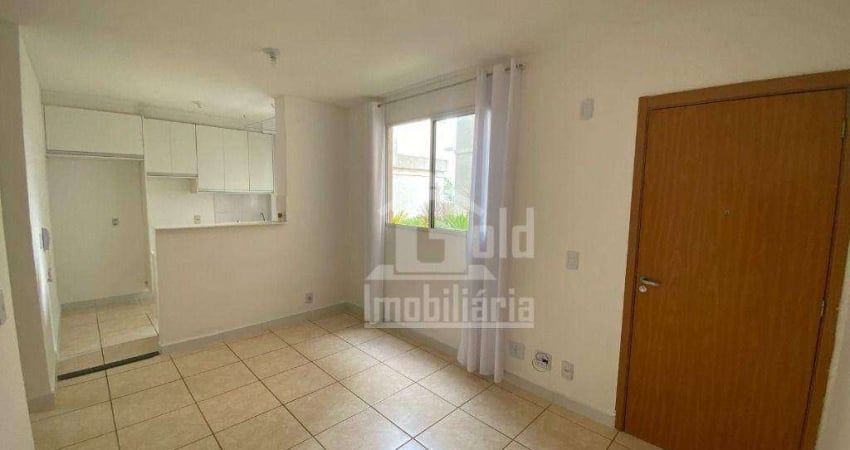 Apartamento com 2 dormitórios para alugar, 42 m² por R$ 1.250,00/mês - Reserva real - Ribeirão Preto/SP