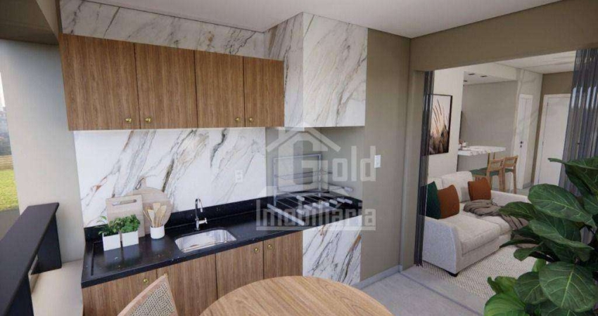 Apartamento com 3 dormitórios para alugar, 88 m² por R$ 5.790,00/mês - Jardim Olhos D'Água - Ribeirão Preto/SP
