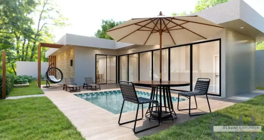 Casa térrea nova de alto padrão com 3 suítes dentro de condominio