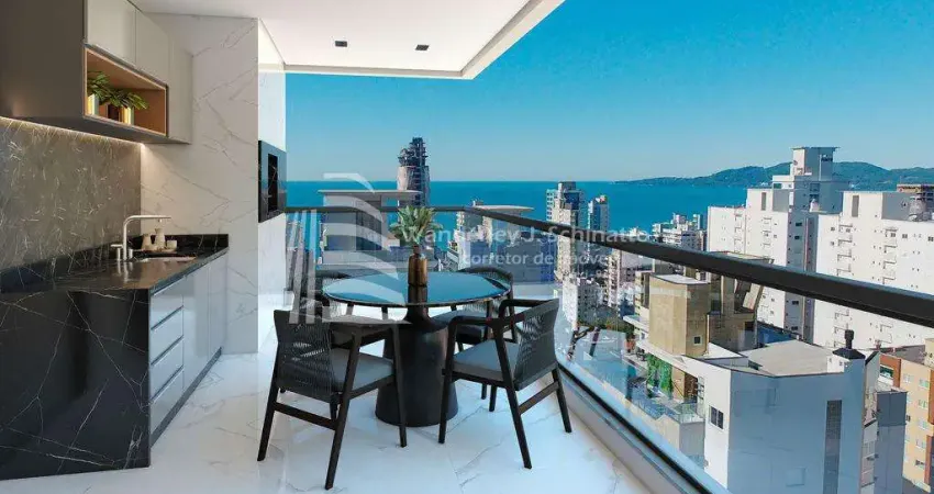 Luxo na meia praia, 3 suítes , área de lazer!, meia praia, itapema - sc