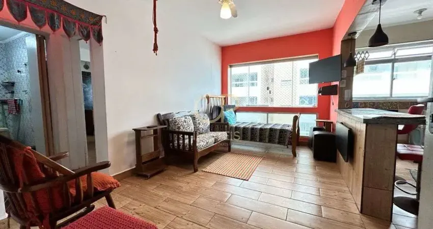 Apartamento 1 dormitório em prédio frente mar no bairro real