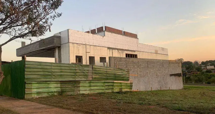 Casa de alto padrao em fase final com 3 suites no parque baguacu em aracatuba